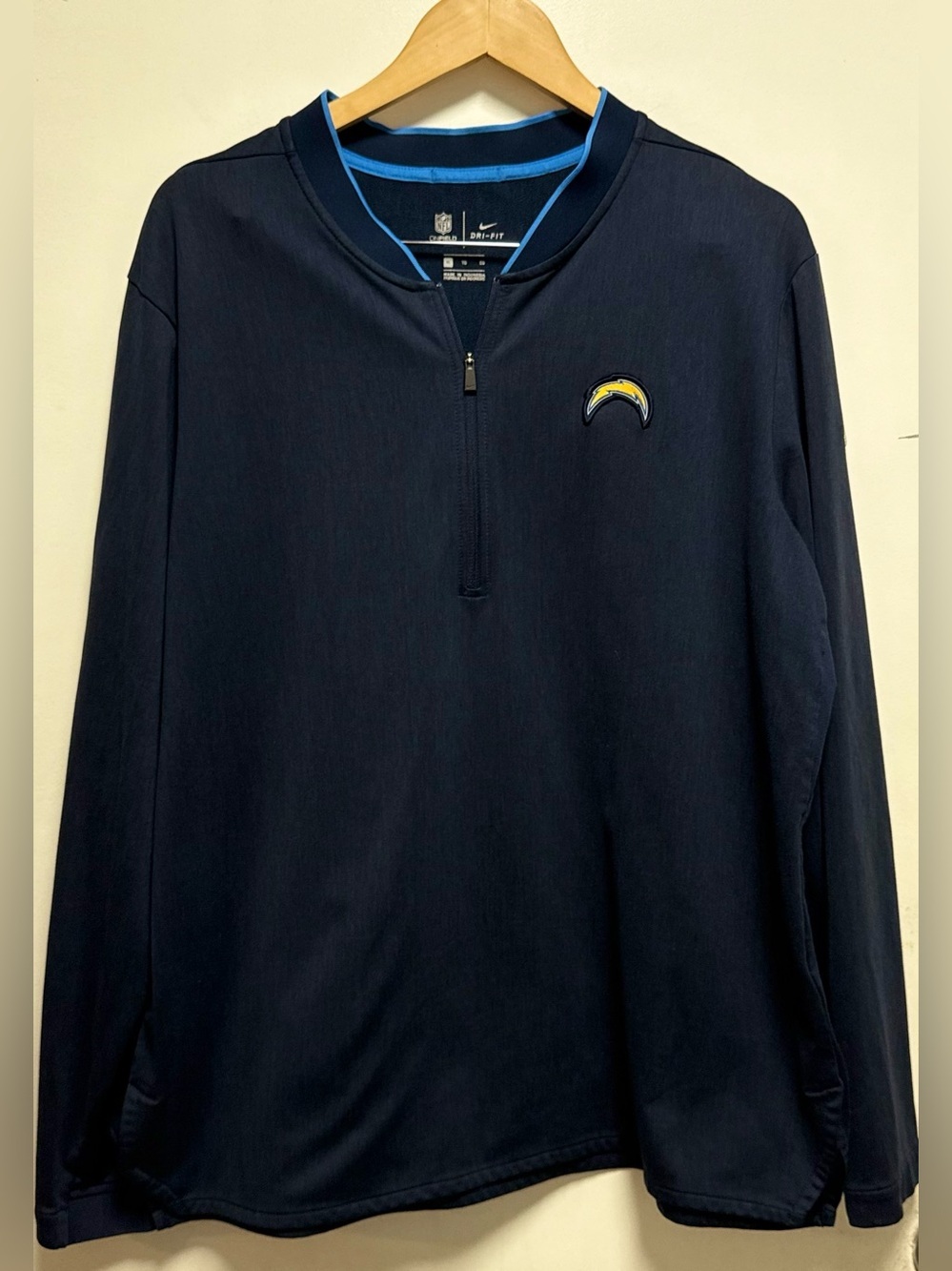 NFL Men’s Navy Blue Pullover with Gold Logo